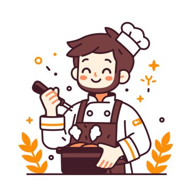 Mutlu Çizgi Filmler Şef Lezzetli Yemek Pişiriyor