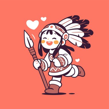 Mızraklı Şirin Amerikan Çocuğu