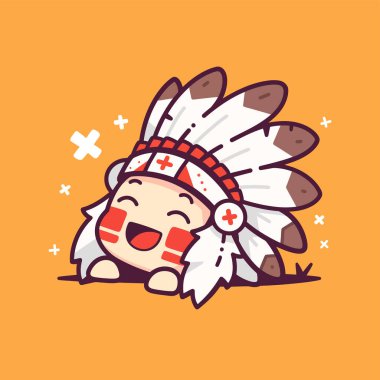 Sevimli Amerikan Yerlisi Çizgi Filmi