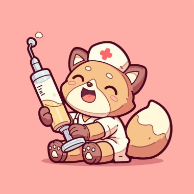 Şırıngalı şirin köpek.