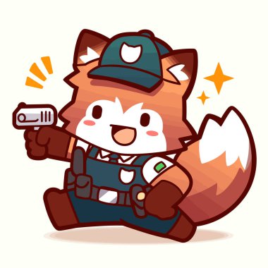 Polis memuruyla sevimli bir köpek.