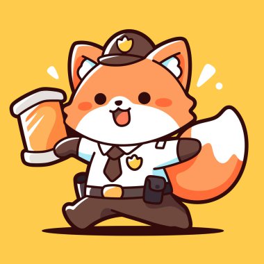 Tatlı bir köpeğin sevimli çizgi film karakteri.