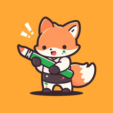 Çizgi film karakteri şirin köpek çizimi