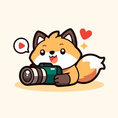 Dürbünde şirin bir çizgi film köpeği