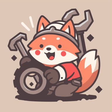 Motosikletli mutlu, küçük bir köpek.