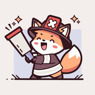 Süpürgeli tilki çizgi filmi.