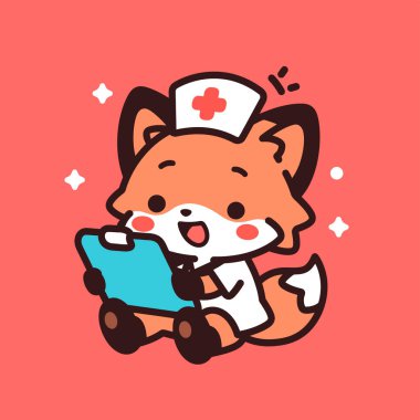 Ambulans arabası olan sevimli bir kedi.