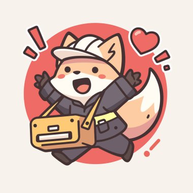 sevimli köpek çizgi vektör çizim