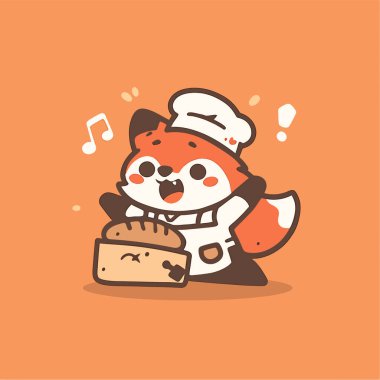 Şirin bir köpek çizgi film karakteri çizimi