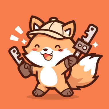 Şirin köpek maskotu tasarımı