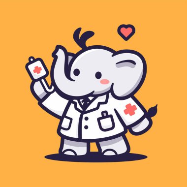 Steteskopu ve kocaman kalbi olan sevimli hayvan doktoru.