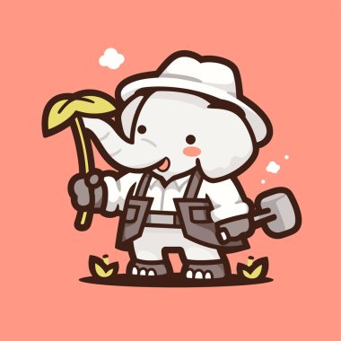 Şirin fil karakteri..