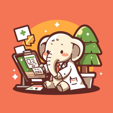 Noel hediyeli şirin bir fil