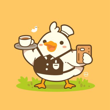 Vektör illüstrasyonu, çizgi film simgesi arkaplanı.