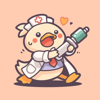 Şırınga ve şırıngayla küçük şirin bir köpek..