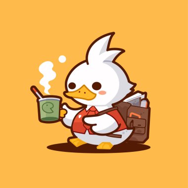 Sevimli çizgi film karakteri çizimi