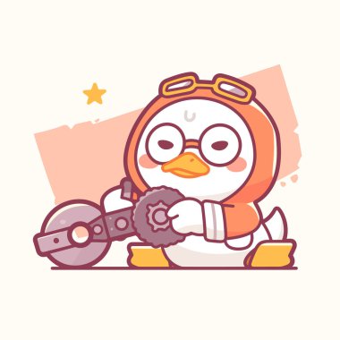 Güneş gözlüklü ve oyuncaklı sevimli penguen.