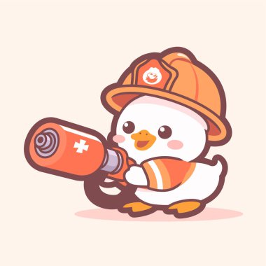 Şirin küçük tavuk maskotu..