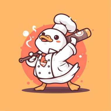 Şirin tavuk maskotu çizimi