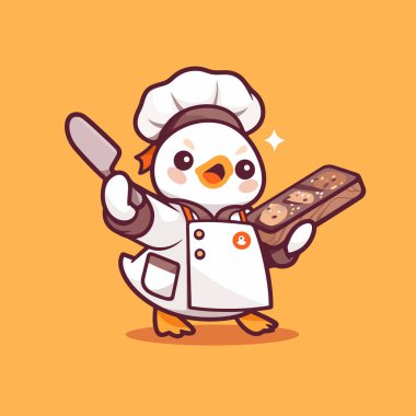 cute chicken mascot design