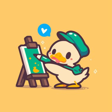 Fırçalı şirin bir kuş.