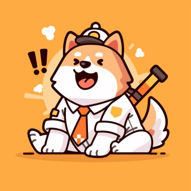 Şirin köpek maskotu tasarımı