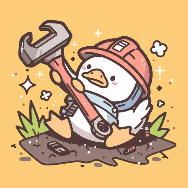 Güzel el çizimi vektör çizimi kürek içindeki bir kuş.