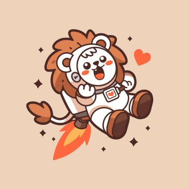 Mutlu Çin aslanı ve bir fincan kahve.