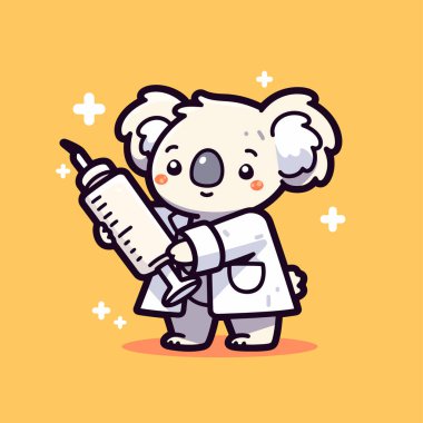 Şırıngalı sevimli küçük doktor..