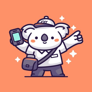 şirin ayı çizgi film vektörü