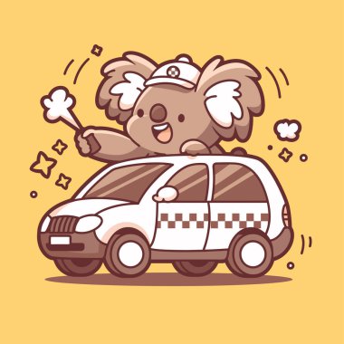 Arabası ve komik ayısı olan sevimli bir çizgi film karakteri.