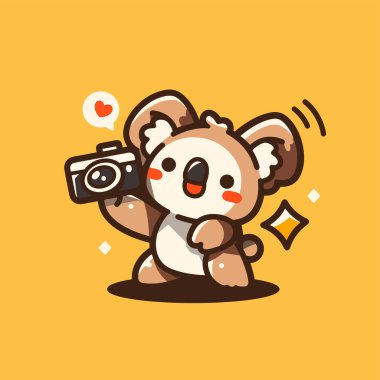 Kameralı mutlu şirin ayı.