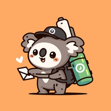 cute bear cartoon vector illustration