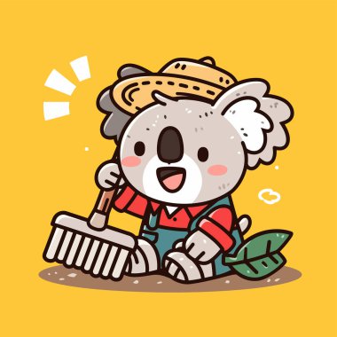 cute little bear cartoon illustration