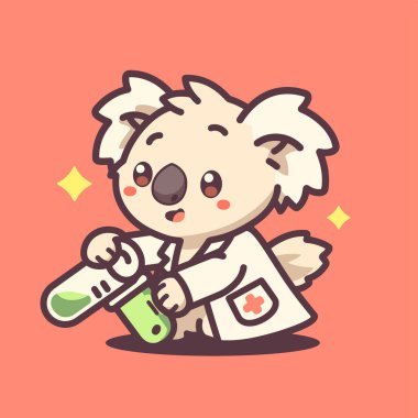 şirin köpek vektör illüstrasyonu