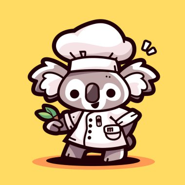 şirin tavuk karakter vektör çizimi tasarımı