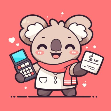 Sevgi ve para içinde sevimli bir ayı