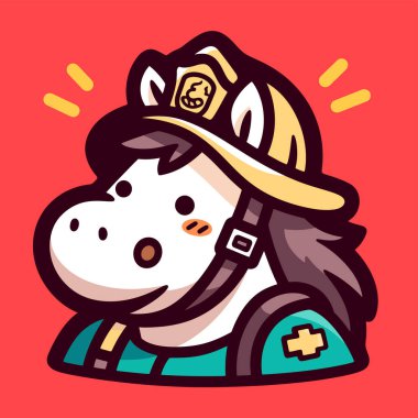 Şirin küçük köpek maskotu tasarımı