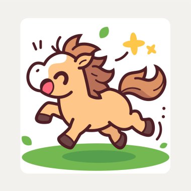 At ikonu. vektör illüstrasyonu