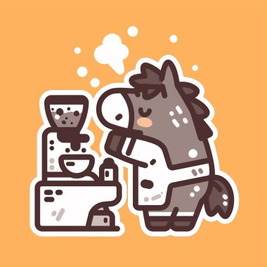 Sütlü şirin çizgi film köpeği.