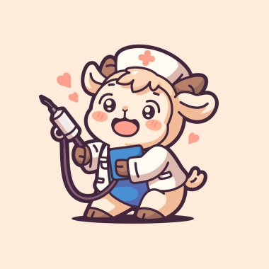 Küçük köpek doktoru köpek tutuyor.