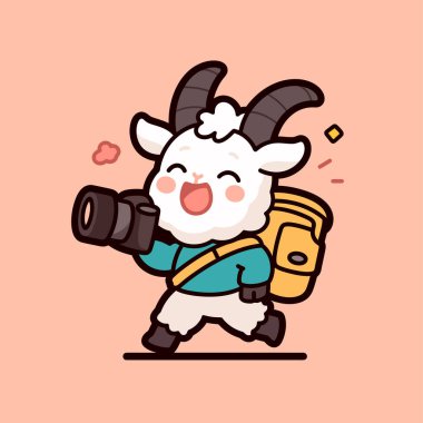 Sevimli çizgi film karakteri çizimi tasarımı. şirin vektör illüstrasyonu.