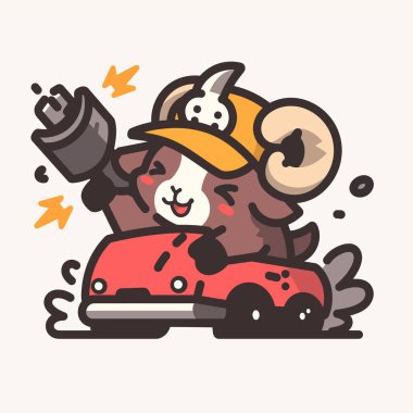 Silahlı komik bir boğa çizgi filmi.