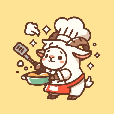 Sevimli çizgi film karakteri çizimi. vektör karikatür çizimi.