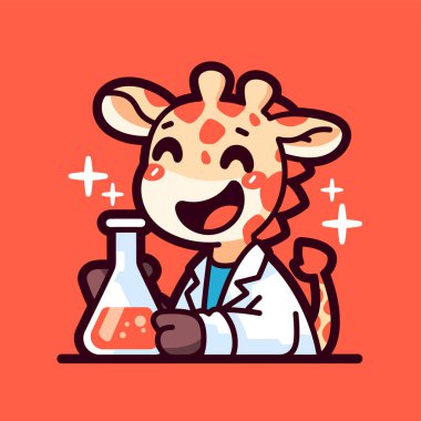 DNA şişesi olan mutlu bilim adamı.