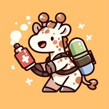 Süt şişesindeki sevimli köpeğin vektör çizimi