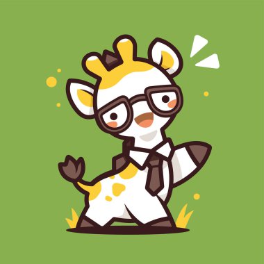 komik geyik vektörü çizimi