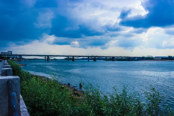 view of the bridge in the city of the most beautiful landscape