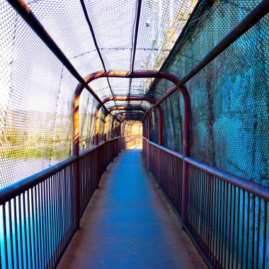 Parktaki yaya köprüsü