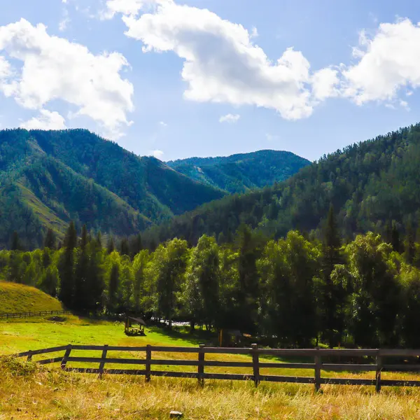Altai Dağları 'nın dağ manzarası, Rusya